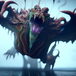 Fluid ink creature running, unreal engine 5, 8k resolution, photorealistic, ultra detailed