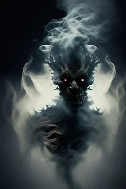 Smoke in a shape of a monster humanoid