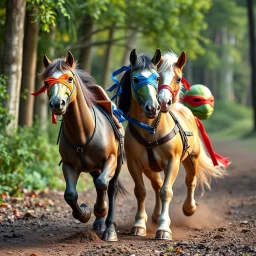 Teenage Mutant Ninja Horses.