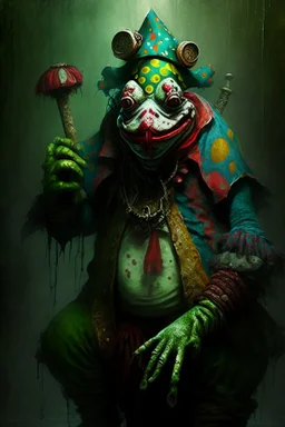 Frogman cultist of a clown god