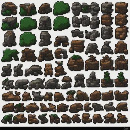 sprite sheet 32x32 pixel art iron scrap