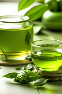 Ingredient Spotlight: Focus on the natural ingredients in tea skincare by showcasing close-up images of green tea leaves, extracts, and their application in products. Optimize with keywords like "green tea extracts in skincare" or "natural green tea skincare ingredients."