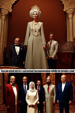 Queen Batoul loved change and innovation, so she decided to bring together the most controversial and beautiful people in her palace. So she asked her royal clerk to search for the best presidents in the world and invite them to her palace for consultation. Its royal clerk was a hard-working and intelligent person, so Afzal found President Trump, Recep Tayyip Erdogan, Russian President Vladimir Putin, and French President John McCann, sent them letters and met with them in the tent garden.