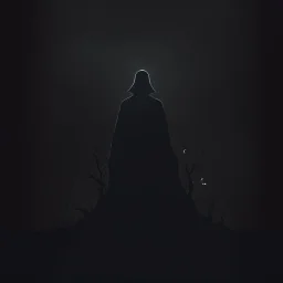 minimalist horror dark background filled