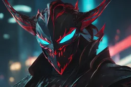 Pyke venom in 8k solo leveling shadow artstyle, pirate them, mask, close picture, sea, neon lights, intricate details, highly detailed, high details, detailed portrait, masterpiece,ultra detailed, ultra quality