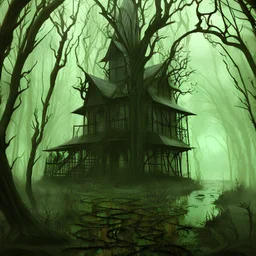 witch swamp digital art
