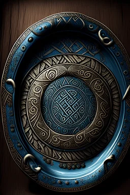 plate decorated in Viking style