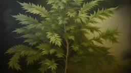 canabis tree painting