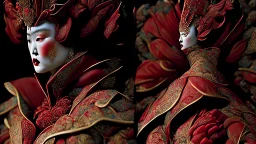 A masterpiece of Eiko Ishioka costume design,, 32Κ, macro realistic, beautiful, insanely detailed,