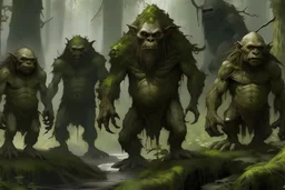 group of forest trolls
