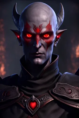 Shadowheart de Baldur's Gate 3 mais avec les yeux rouge