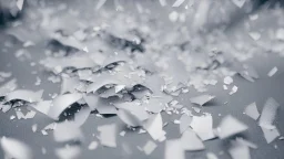 a photograph of silver confetti