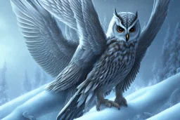 KNIGHTWING snow winged OWL CARDNAL