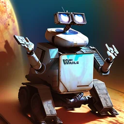 Wall-E , digital art, anime