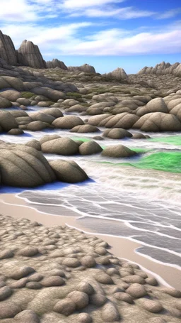 Rocky Shorelines unique creative artistic realistic natural