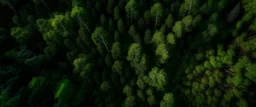 A forest from a top down perspective