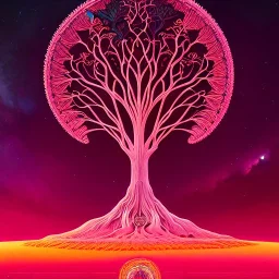 fullbody Drawing of 'sketch of an ancient tree of life',intricate detail,andrea bonelli,Kilian Eng,Ohrai,evan lee,Aleksandr Sidelnikov,KyuYong Eom,three quarters frontal aerial view,toned colors,32k