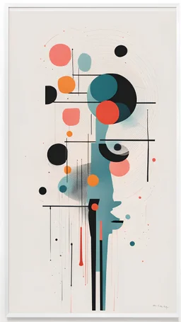 Messy modernism is a fine art print of original, minimalist illustration