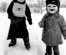 ice covered evil jack nicholson as a toddler