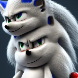 sonic xtreme detailed fur, 4k, realistic fur