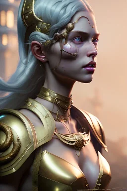 female thiefling dnd, ultra realistic, concept art, intricate details, highly detailed, photorealistic, octane render, 8 k, unreal engine, art by artgerm and greg rutkowski and charlie bowater and magali villeneuve and alphonse mucha