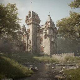 Castle, octane render, intricate details, ultra realistic style, 8k resolution