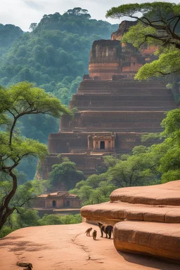 SNIFFIN’ GLUE magazine high res photo cover by Iwan Baan: special on The ancient rock fortress of Sigiriya; guest stars : the wild monkeys and their bananas