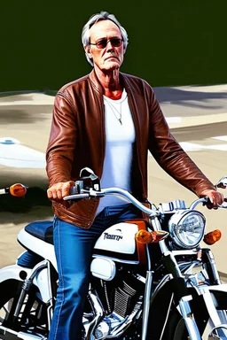 Peter Fonda cosplaying as The Truth from Grand Theft Auto San Andreas