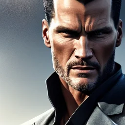 "MIddle aged white human male, with piercing eyes, with slick back hair, full-scale head and shoulders portrait, 8k resolution concept art portrait by Greg Rutkowski, Artgerm, WLOP, Tom Brady dynamic lighting hyperdetailed intricately detailed Splash art trending on Artstation triadic colors Unreal Engine 5 volumetric lighting Splash art fantasy"