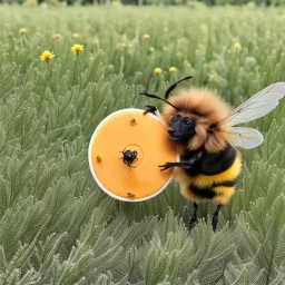 A Frisbee and a Frizz Bee.