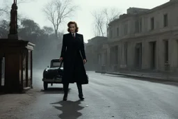 (photo from a movie by Quentin Tarantino) a woman detective nvestigate sa strange case on ghosts killing people because a road perturbated their old HQ...