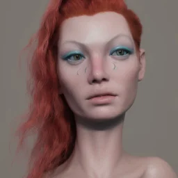 Realistic portrait of an Alien Mermaid Hybrid, 8k