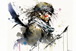 Sparrow watercolour Yoji Shinkawa in style high_quality_art. Ru dalle