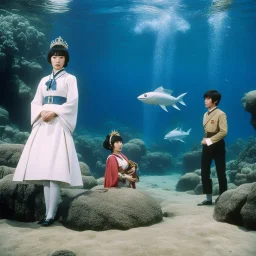 Mahou Tsukai Princess (1966-present Japanese live action-anime television series): Doctor Who and the Underwater Menace Production stills