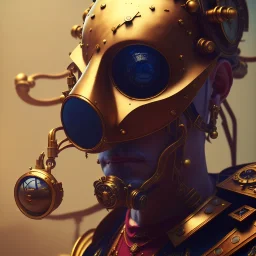 Pirate mask, steampunk, unreal 5, octane render, cinema4d, dynamic lighting, dramatic lighting, 4k, redshift render, highly detailed, hyper realistic,center camera