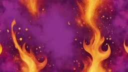 Hyper Realistic Brown-Purple-Maroon-&-Golden Groovy-Retro Grungy Multicolored-Brush-Stokes with glowing-fire-embers Background-Texture