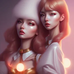 A pin up and beautiful fashion korean girl, character art, art by artgerm, wlop, loish, ilya kuvshinov, hyperdetailed, 8 k realistic, symmetrical, global illumination, radiant light, frostbite 3 engine, cryengine, dof, trending on artstation, digital art, chanel, dior, fantasy and detailed and intricate background