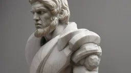 marble sculpture of NFL player by Andrea del Sarto