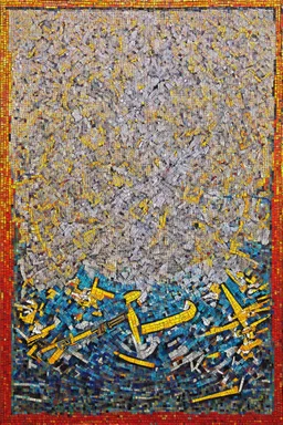 mosaic warfare; surrealism, optical art; Ilya Bolotowsky