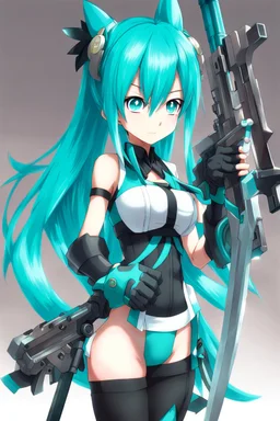 hatsune leeku with more big weapons