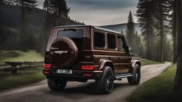 Bentley and G-class merged ,rear view, desktop wallpaper, 4K, Cinematic