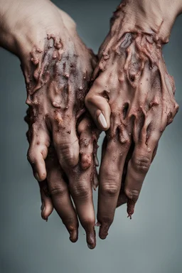 Disgusting hands