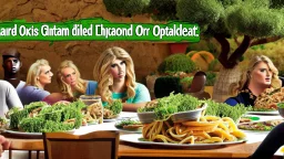 overeaters anonymous support group are interrupted by olive garden food advertisements