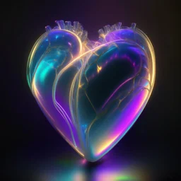 iridescent electric heart