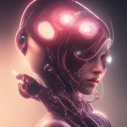 cyberpunk, head, women, portrai, tron