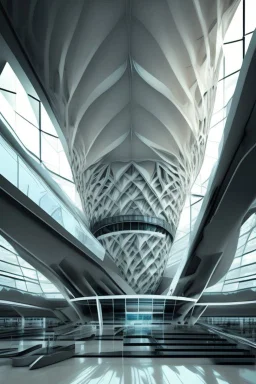Ultra modern futuristic architectural design of Airports