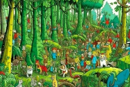 where's Wally but with cats big image jungle