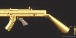 gold tommygun