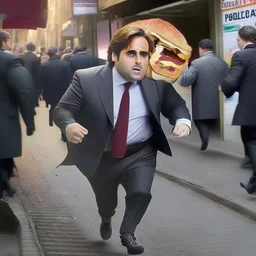 Lacalle Pou stealing a choripan