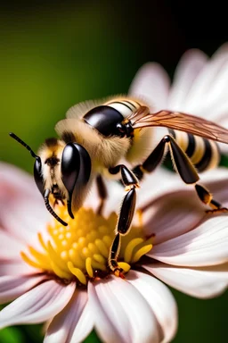 a six legged bee on a flower